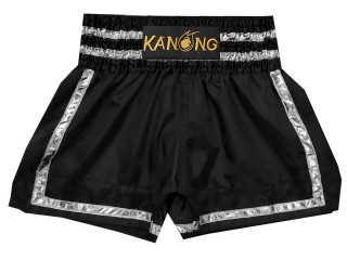 Kanong Muay Thai Shortsit : KNS-140-Musta-Hopea
